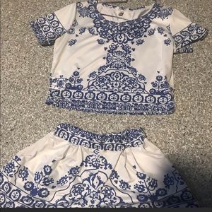 Matching top and shorts